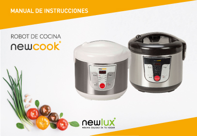 Robot De Cocina Multifuncion Negro Newlux